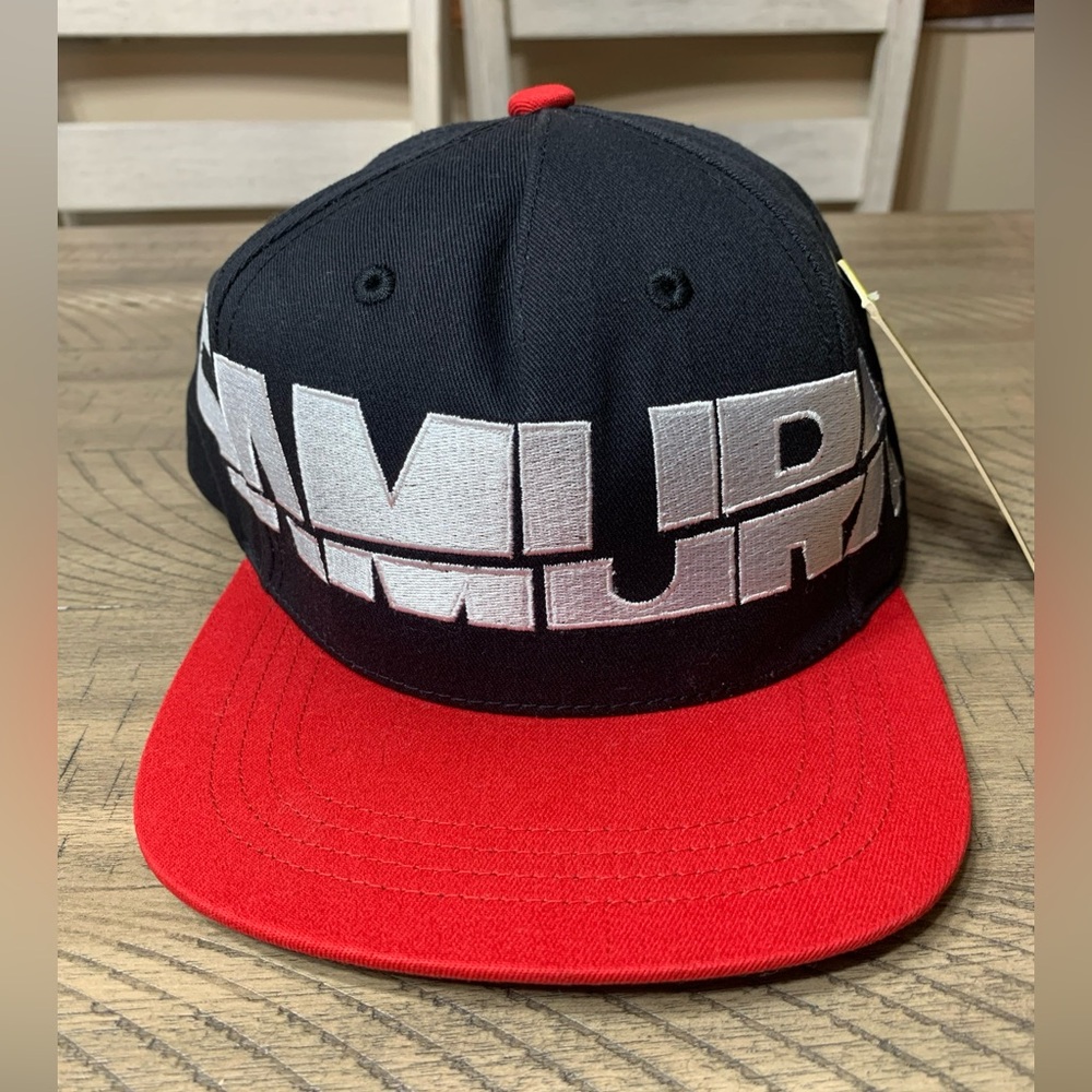 Samurai Big Print Snapback Hat Cyberpunk 2077 Collector's Official CDP Red